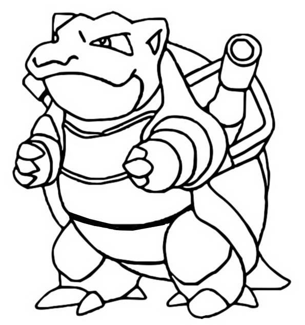 Värityskuvia Pokemon - Blastoise - Kuvia Pokemon