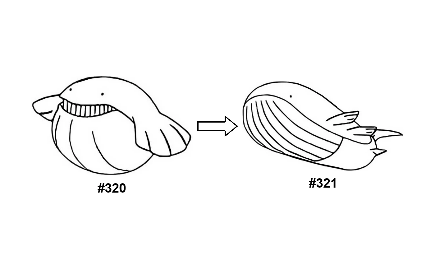 Pokémon evolution coloring page Wailmer