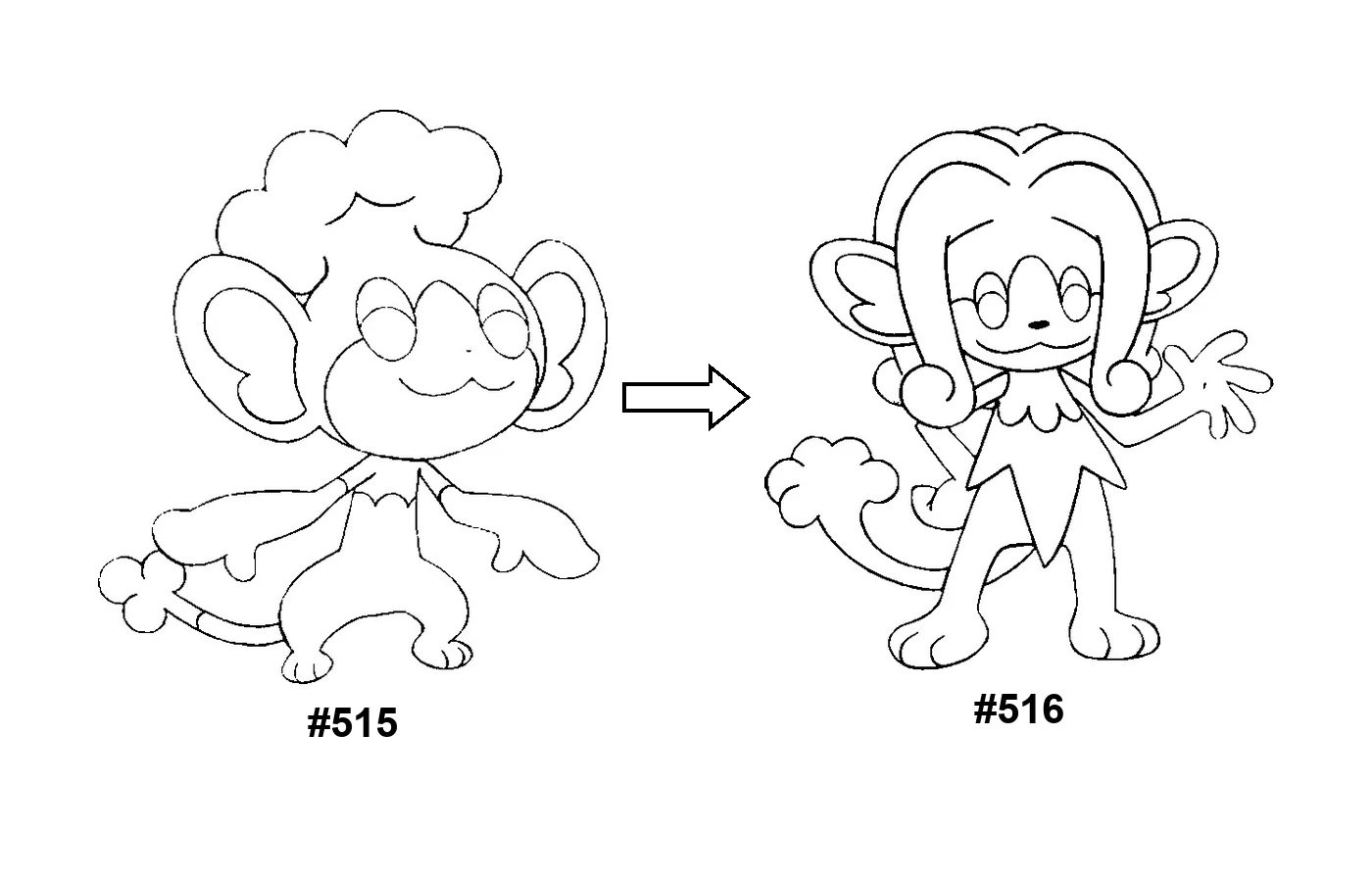 Pokémon evolution coloring page Panpour