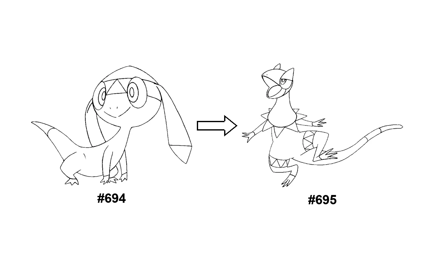 Pokémon evolution coloring page Helioptile