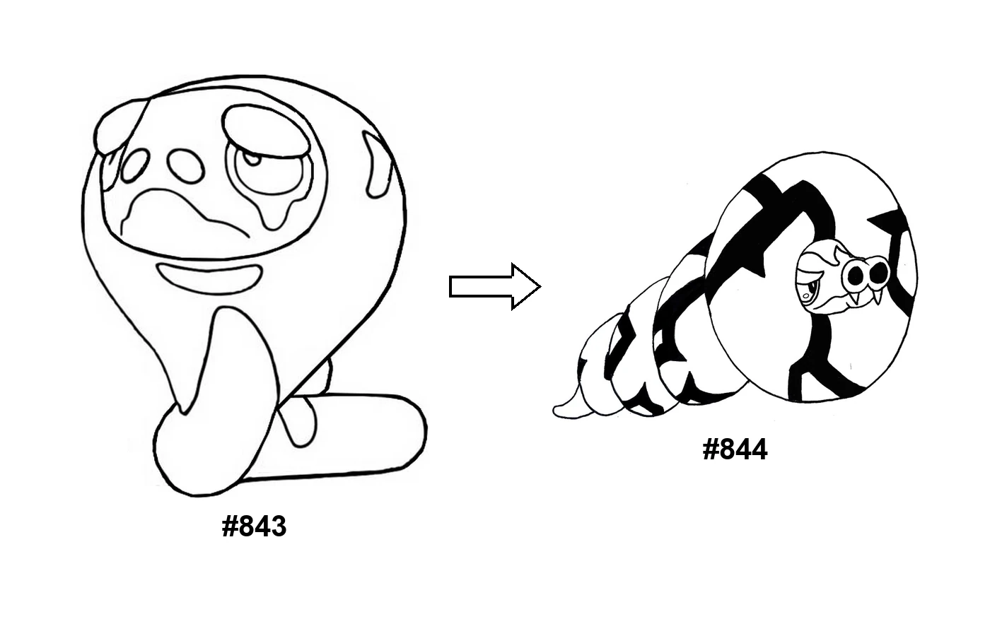 Pokémon evolution coloring page Silicobra