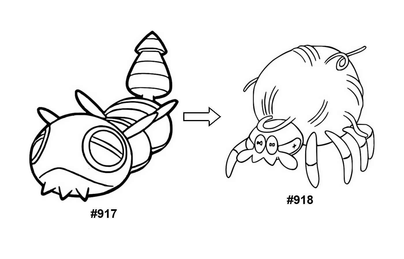 Pokémon evolution coloring page Dudunsparce