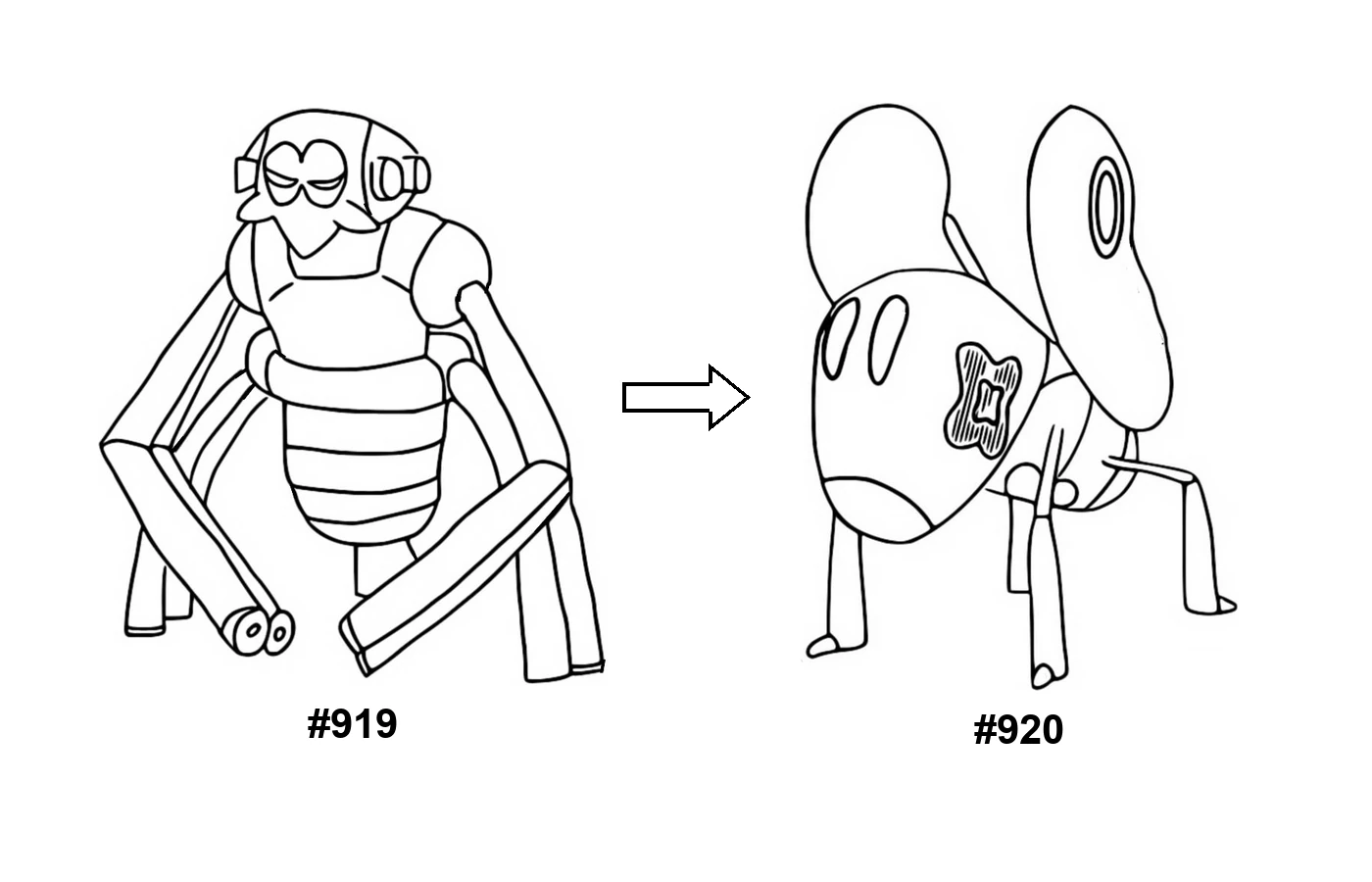 Pokémon evolution coloring page Spidops