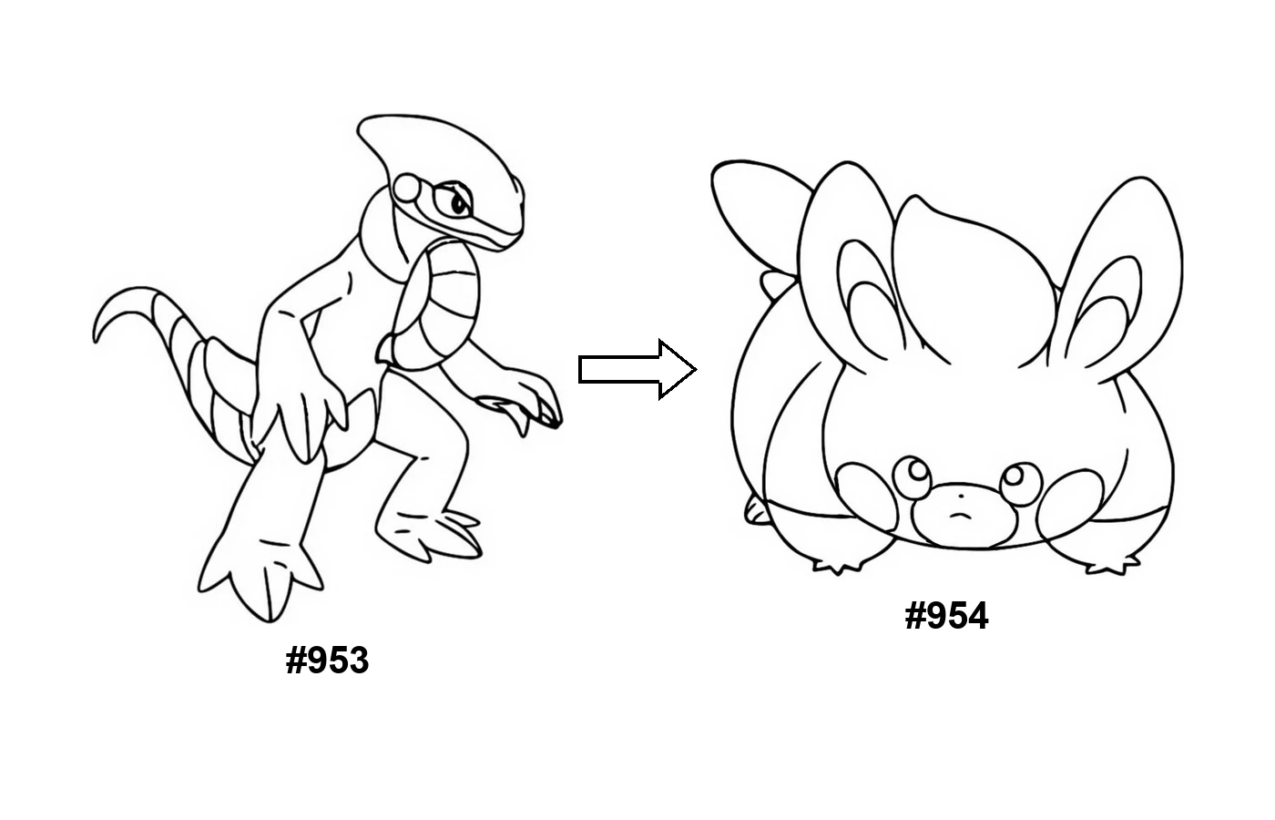 Pokémon evolution coloring page Cyclizar