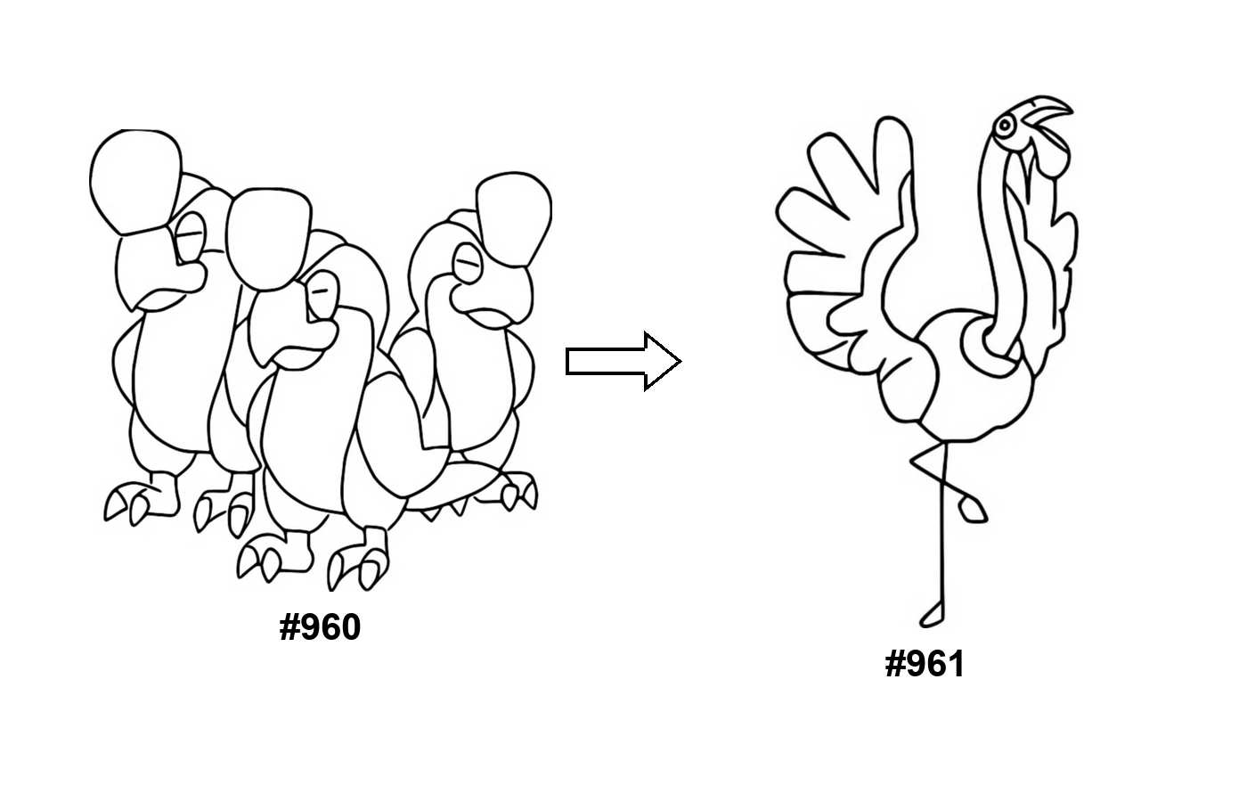 Pokémon evolution coloring page Squawkabilly